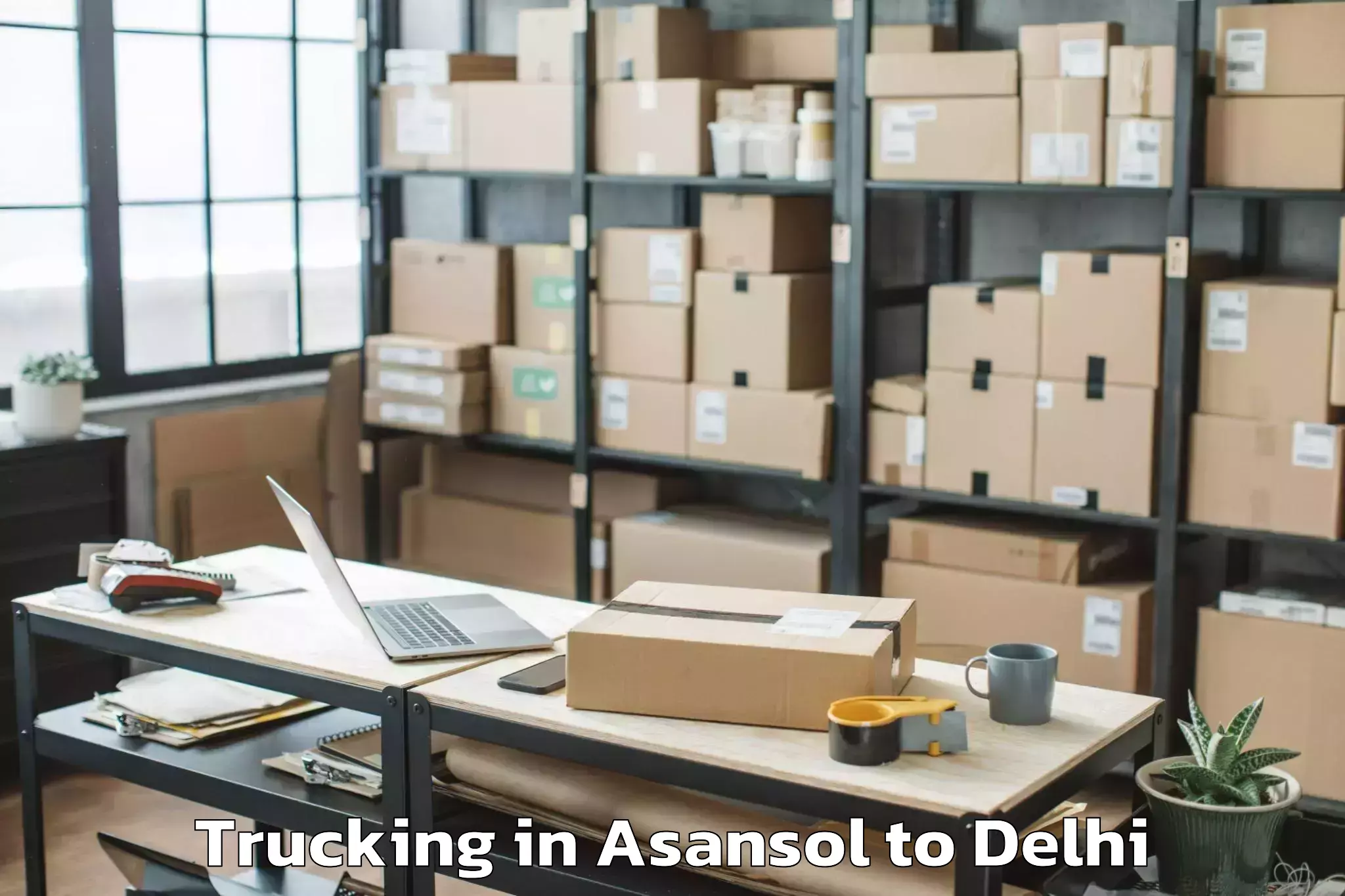 Book Asansol to Patel Nagar Trucking Online